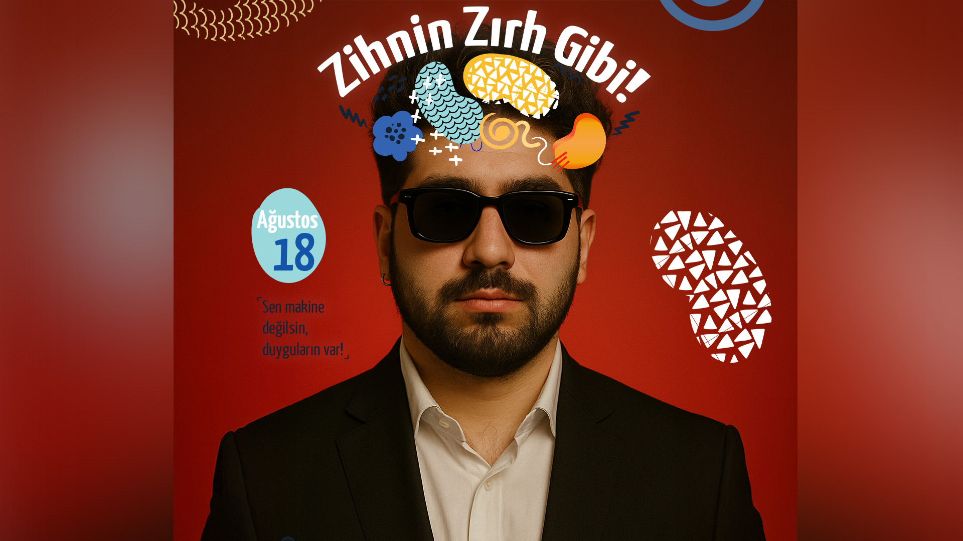 Zihin ve güç temalı görsel